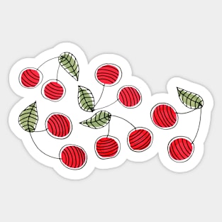 Cherries red Sticker